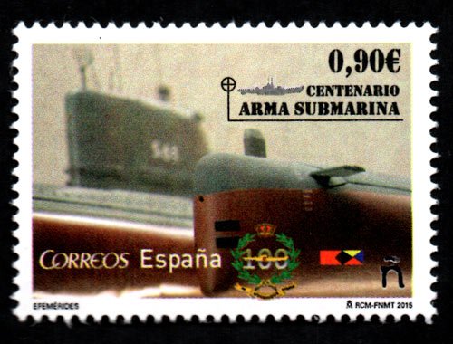 4951. Sello Efemérides - Centenario del Arma Submarina
