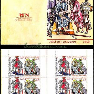 Carné de sellos Vaticano C1606. Navidad 2012