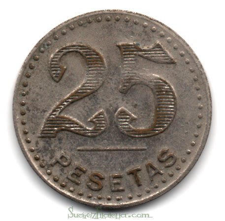 Jetón o Ficha de 25 pesetas