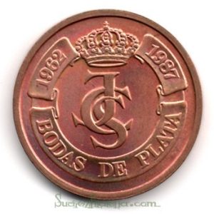 Medalla FNMT Bodas de Plata de S.M. Don Juan Carlos y Doña Sofía