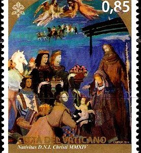 Serie sellos Vaticano 1675. Navidad (Emisión conjunta)