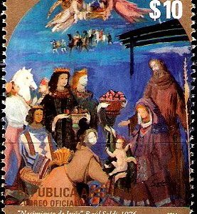 Serie sellos Vaticano 1675. Navidad. Emisión Argentina