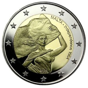 Moneda 2 euros de Malta 2014 Independencia