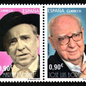 4959-60. Sello Cine Español. Paco Martínez Soria y José Luis Bor