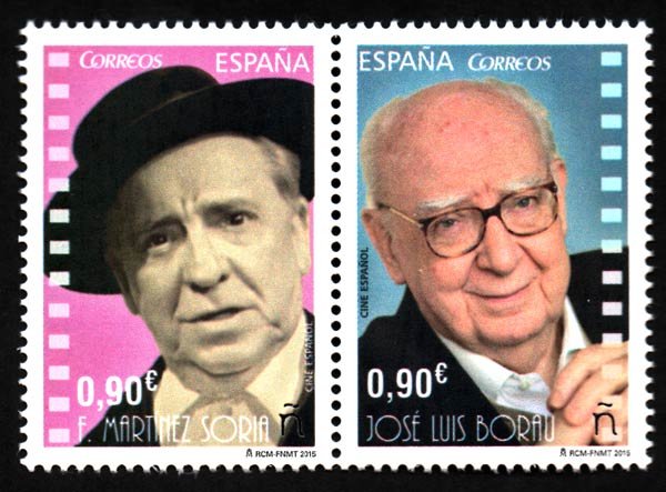 4959-60. Sello Cine Español. Paco Martínez Soria y José Luis Bor