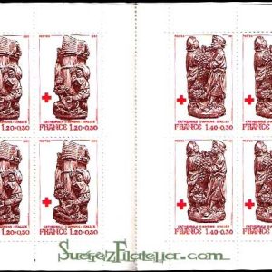 Carnet Sellos Francia Año 1980 Nº 2029. Cruz Roja