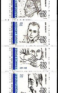 Carnet Sellos Francia Año 1991 Nº 2687. Personajes