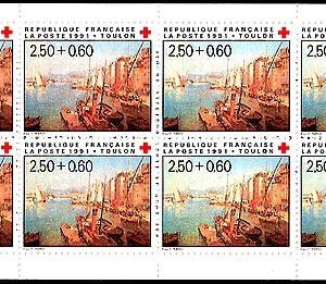 Carnet Sellos Francia Año 1991 Nº 2733 A. Cruz Roja