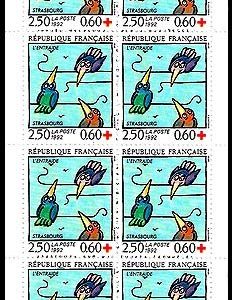 Carnet Sellos Francia Año 1992 Nº 2783. Cruz Roja