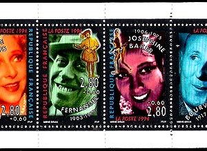 Carnet Sellos Francia Año 1994 Nº 2903. Personajes