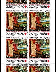 Carnet Sellos Francia Año 1994 Nº 2915. Cruz Roja