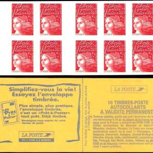 Carnet Sellos Francia Año 1997 S/N Adhesivo. Marianne 2