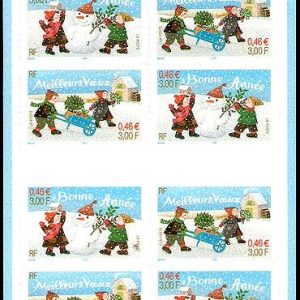 Carnet Sellos Francia Año 2001 Nº 3440 A. Feliz Año