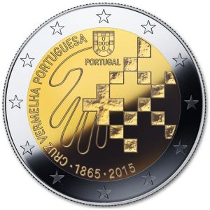 Moneda 2 euros de Portugal 2015 Cruz Roja