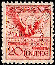 Sello Primer Centenario 0454 (**). Pegaso. Centrado de Lujo