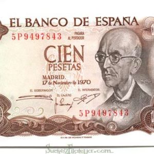 Billete Estado Español 0100 pesetas Madrid 1970 S/C