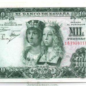 Billete Estado Español 1000 pesetas Madrid 1957 SC