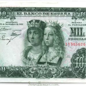 Billete Estado Español 1000 pesetas Madrid 1957 EBC+