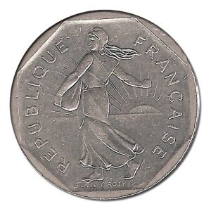 Moneda 002 Francos Francia 1980 EBC