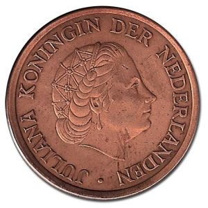 Moneda Holanda 0,01 Centimo 1966 MBC