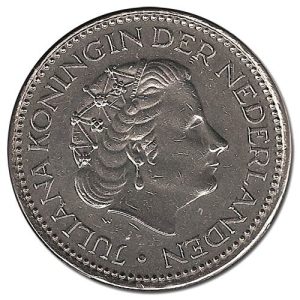 Moneda Holanda 2 y 1/2 Gulden 1970 S/C