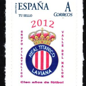 Sello Centenario Real Titánico de Laviana 1912