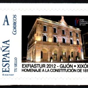 Sello Homenaje Constitución de 1812. EXFIASTUR 2012