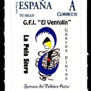 Sello de los Güevos Pintos. Semana del Folklore Astur 2011