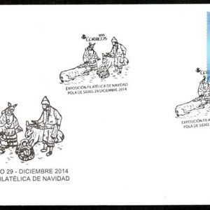 0823. Matasellos Exposición de Navidad (Pola de Siero-29/12/14)