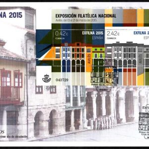 0825. Matasellos primer día EXFILNA 2015 (Avilés-13/3/15)