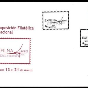 0826. Matasellos EXFILNA 2015 (Avilés-13-21/3/15)