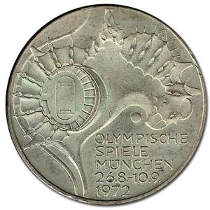Moneda Alemania 010 Marcos. 1972 Estadio (J). S/C