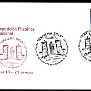 0829. Matasellos San Agustín de la Florida EXFILNA (Avilés-19/3/