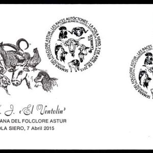 0831. Matasellos Semana Folclore Astur (Pola de Siero-7/4/15)