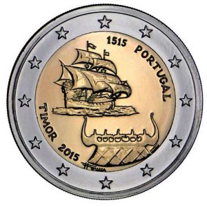 Moneda 2 euros de Portugal 2015 Timor