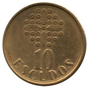 Moneda Portugal  010 escudos 1988 . MBC