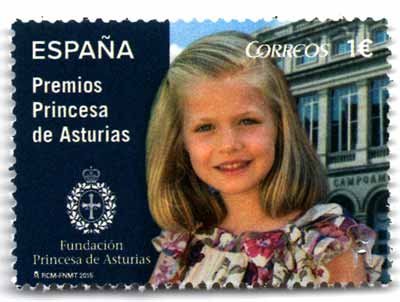 4998. Sello Princesa de Asturias. Premios Princesa de Asturias