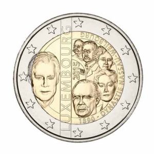Moneda 2 euros de Luxemburgo 2015 Dinastia Nassau