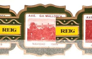 Serie Vitolas Reig. Navidad 1989. 3 Vitolinas