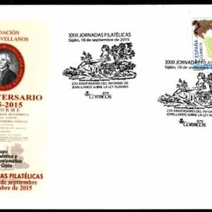 0835. Matasellos XXIII Jornadas Filatélicas  (Gijón – 18/9/15)