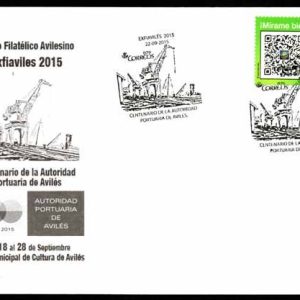 0838. Matasellos Exfiavilés 2015 (Avilés – 22/9/15)