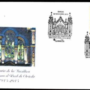 0840. Matasellos Centenario Basílica de San Juan (Oviedo – 26/11