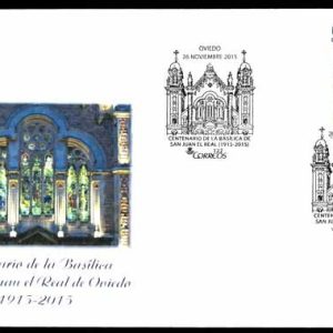 0840. Matasellos Centenario Basílica de San Juan (Oviedo-26/11/1