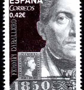 4989. Sello Fermín Caballero. Personajes