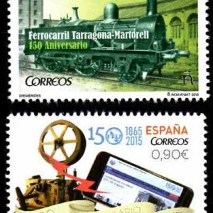 4999-00. Sello 150 Aniversarios. Efemérides