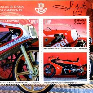5012. Sello Vehículos de Época. Motos Campeonas