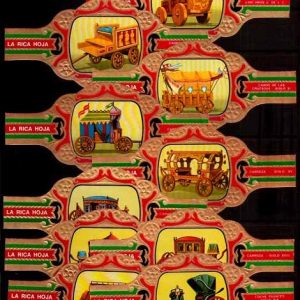 Serie Vitolas La Rica Hoja. Carrozas. 10 Vitolinas