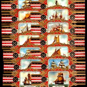Serie Vitolas La Marina. Veleros Antiguos. 24 Vitolinas