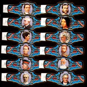 Serie Vitolas La Reforma. Reyes Políticos Glorias.12 Vitolas