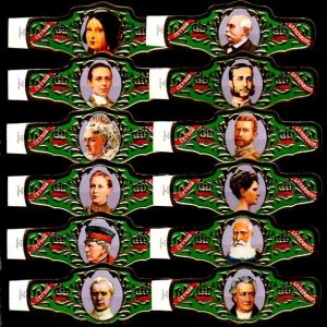 Serie Vitolas La Reforma. Reyes Políticos Cetros.12 Vitolas